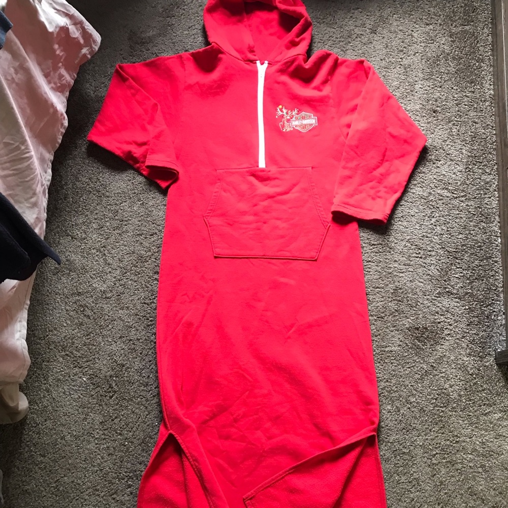 Comfy Christmas Harley Davidson hoody sleeper